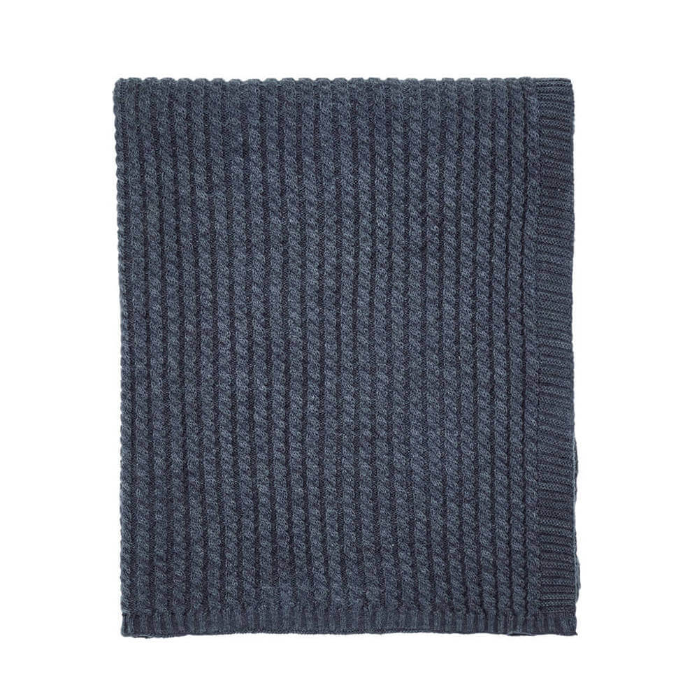 Bedeck of Belfast Miya Chambray Blue Throw